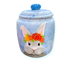 Newcity Watercolor Bunny Jar