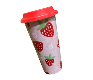 Newcity Strawberry Travel Mug
