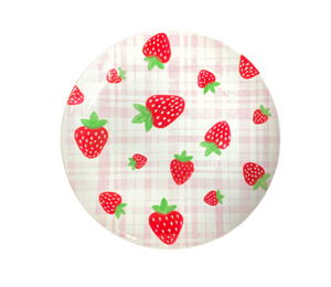 Newcity Strawberry Plaid Plate