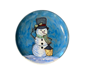 Newcity Rustic Glazed Snowman