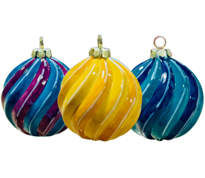 Newcity Jewel Toned Spiral Ornament